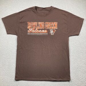 Bowling‎ Green University Falcons T Shirt Adult Medium** Brown Short Sleeve